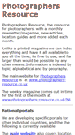 Mobile Screenshot of photographers-resource.com